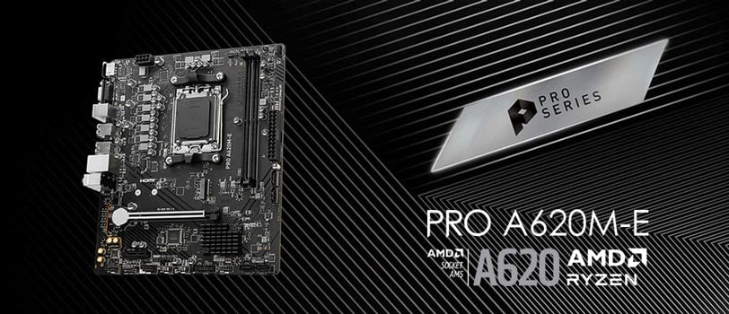 MSI Pro A620M-E AMD A620 AM5 Soket DDR5 6000(OC)MHz mATX Anakart