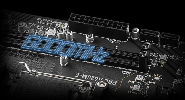 MSI Pro A620M-E AMD A620 AM5 Soket DDR5 6000(OC)MHz mATX Anakart