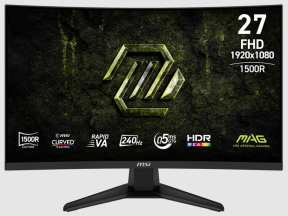 MSI 27″ MAG 275CF X24 240Hz 0.5ms FHD 1500R Rapid VA Adaptive-Sync Curved Gaming Monitör