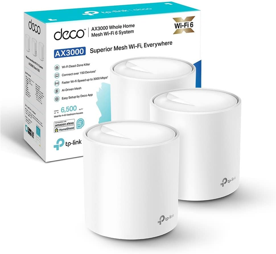 TP-Link Deco X50 AX3000 Dual Band Ev Wi-Fi 6 Sistemi (3`li)