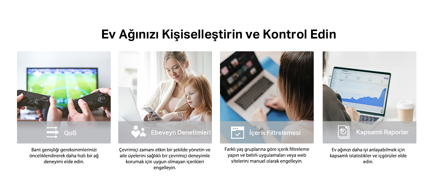 TP-Link Deco X50 AX3000 Dual Band Ev Wi-Fi 6 Sistemi (3`li)