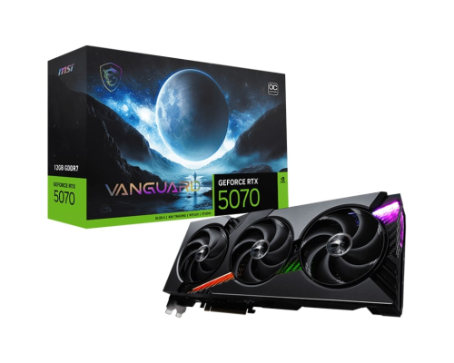 MSI GeForce RTX 5070 12GB VANGUARD OC 12GB GDDR7 192Bit DLSS 4 Gaming (Oyuncu) Ekran Kartı
