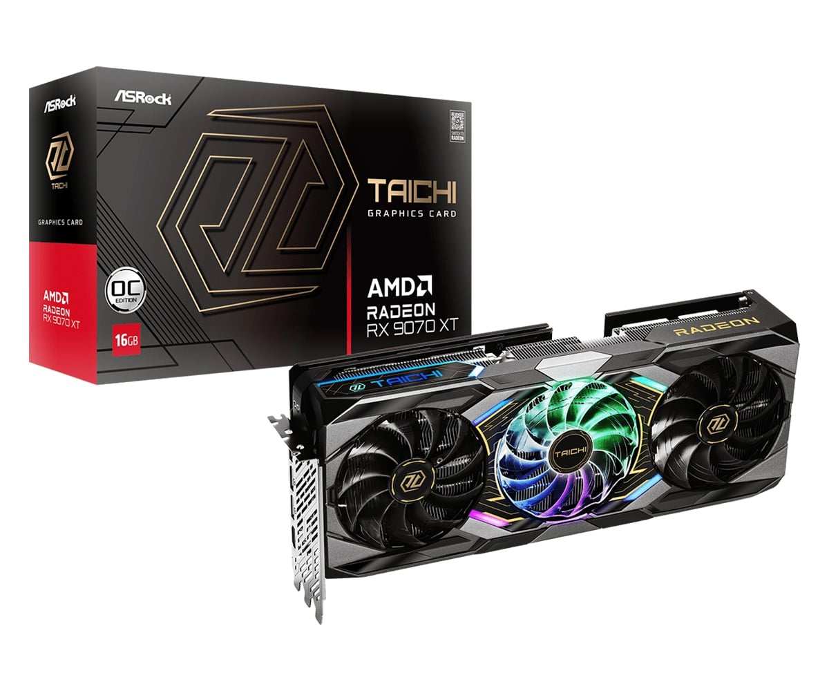 Asrock AMD Radeon RX 9070 XT Taichi 16GB OC GDDR6 256Bit Gaming Ekran Kartı