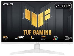 ASUS TUF Gaming  VG249Q3A-W 23.8″ 1ms 180Hz FreeSync IPS Full HD Beyaz Gaming (Oyuncu) Monitör
