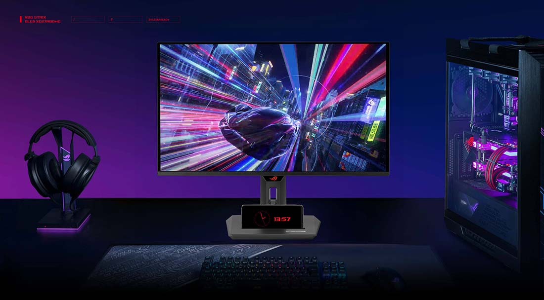 ASUS ROG Strix XG27ACDNG 26.4″ 360Hz 0.03Ms QHD Adaptive Sync QD-OLED Pivot Gaming (Oyuncu) Monitör