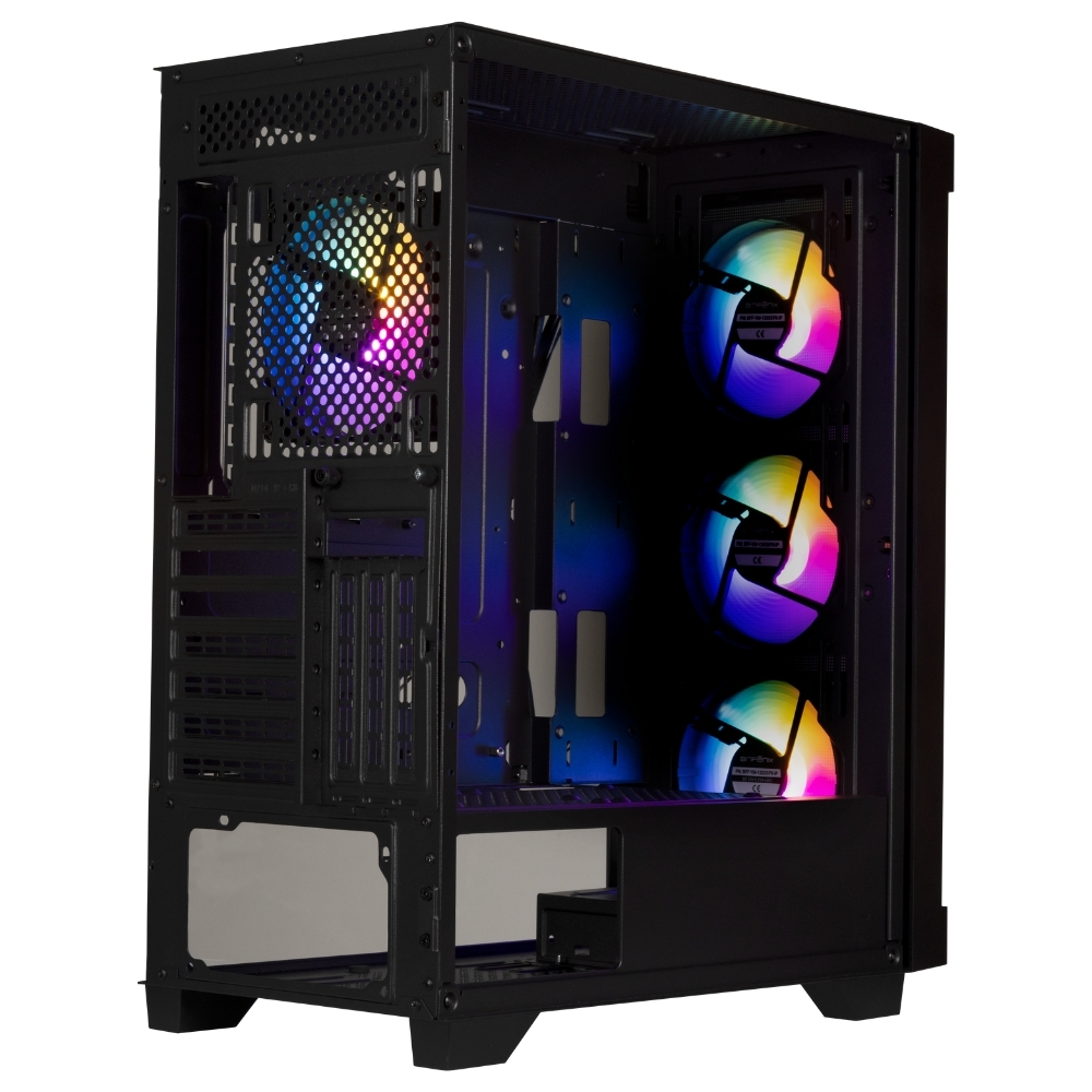 Bitfenix Graph Black 750W 80+ Bronze PSU 4x120mm FRGB Fan ATX Temperli Cam Siyah Gaming Kasa