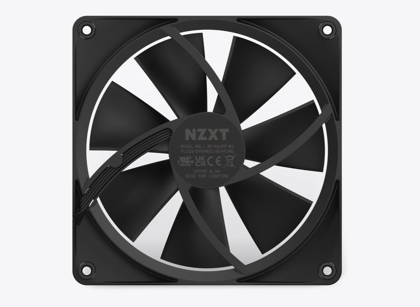 NZXT RF-R14SF-B1 F140 RGB 1x140mm RGB Siyah Kasa Fanı