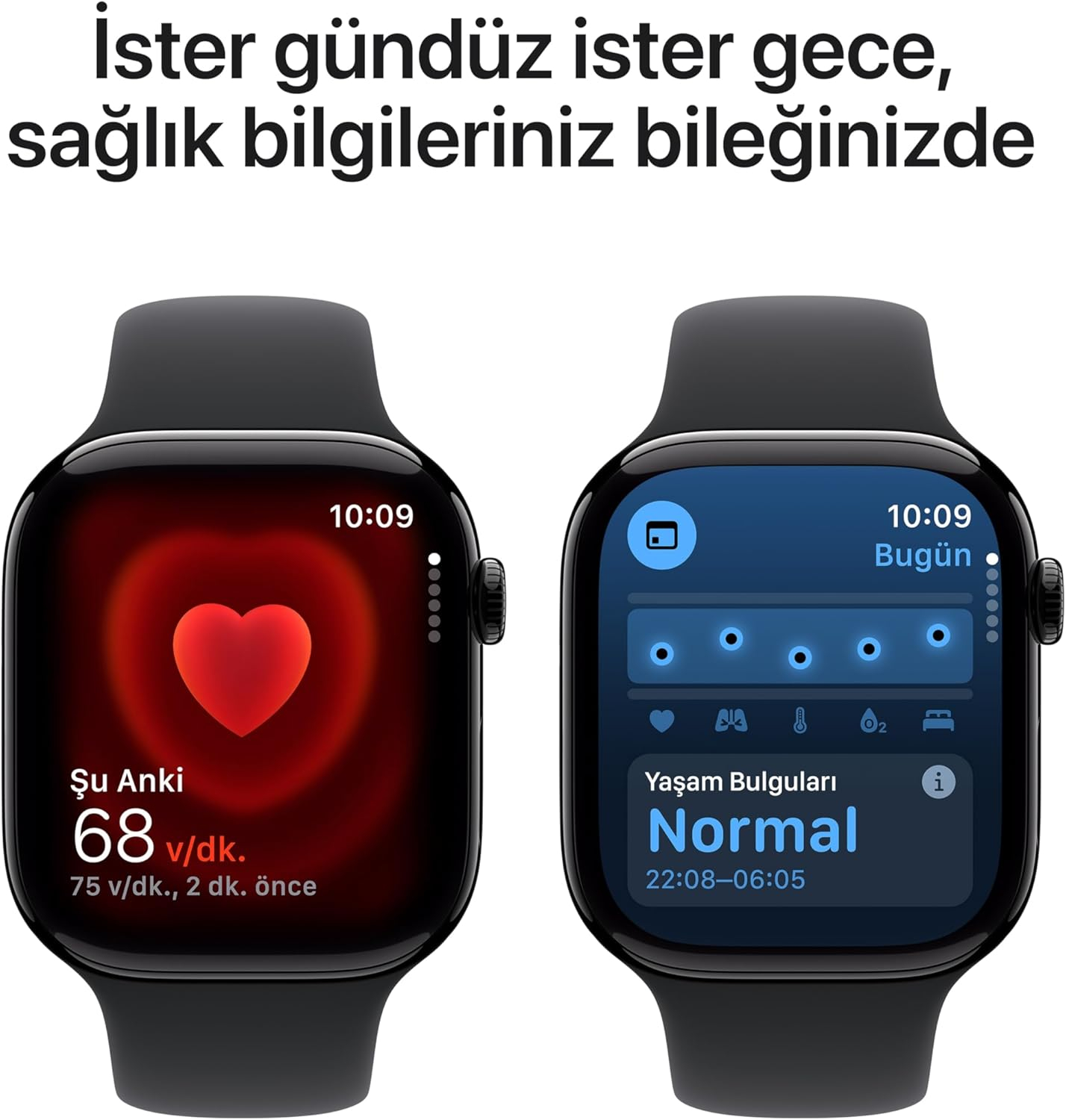 Apple Watch Series 10 GPS 46mm Simsiyah Akıllı Saat - MWWQ3TU/A