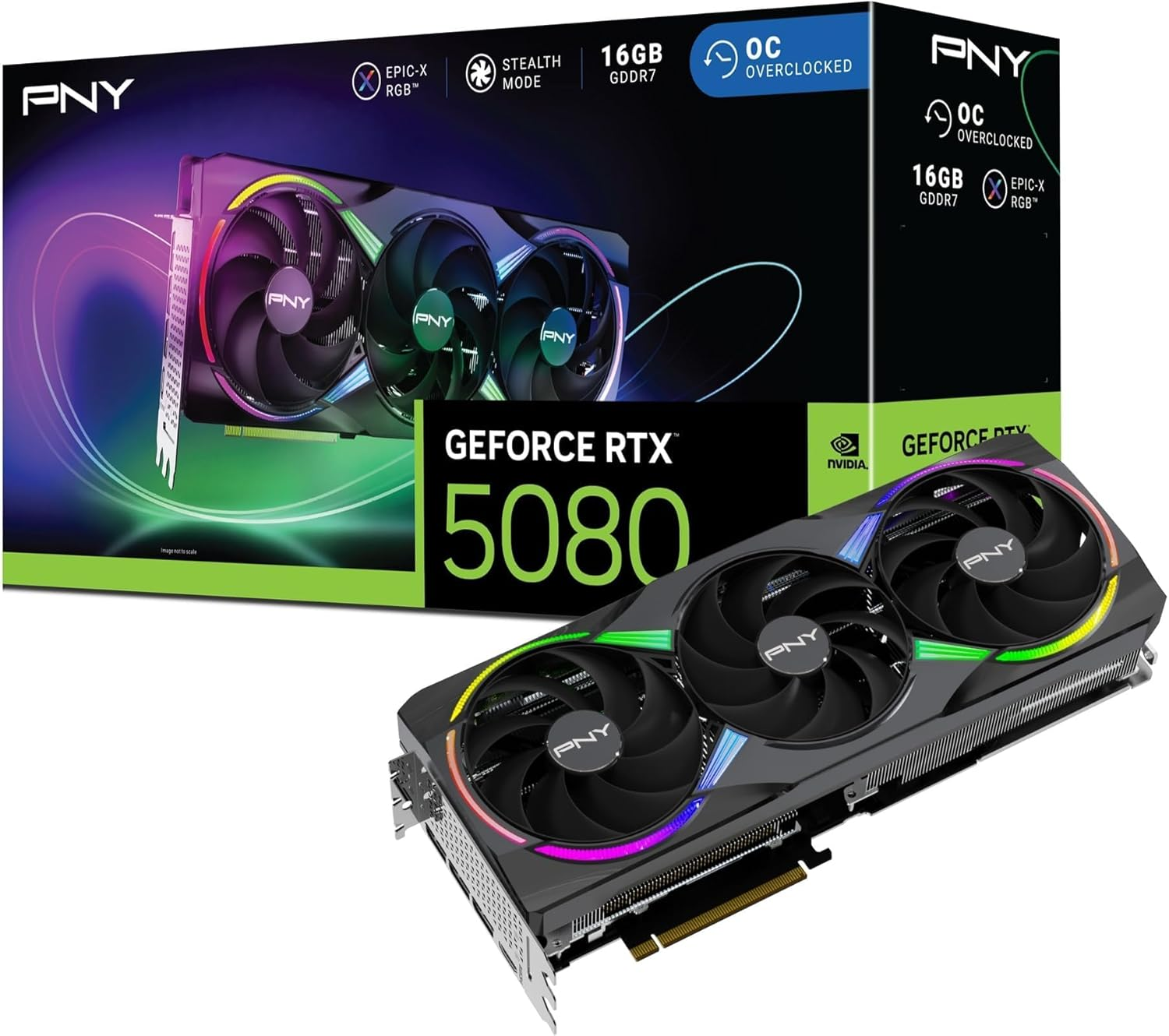 PNY GeForce RTX 5080 ARGB 16GB OC Gaming Ekran Kartı