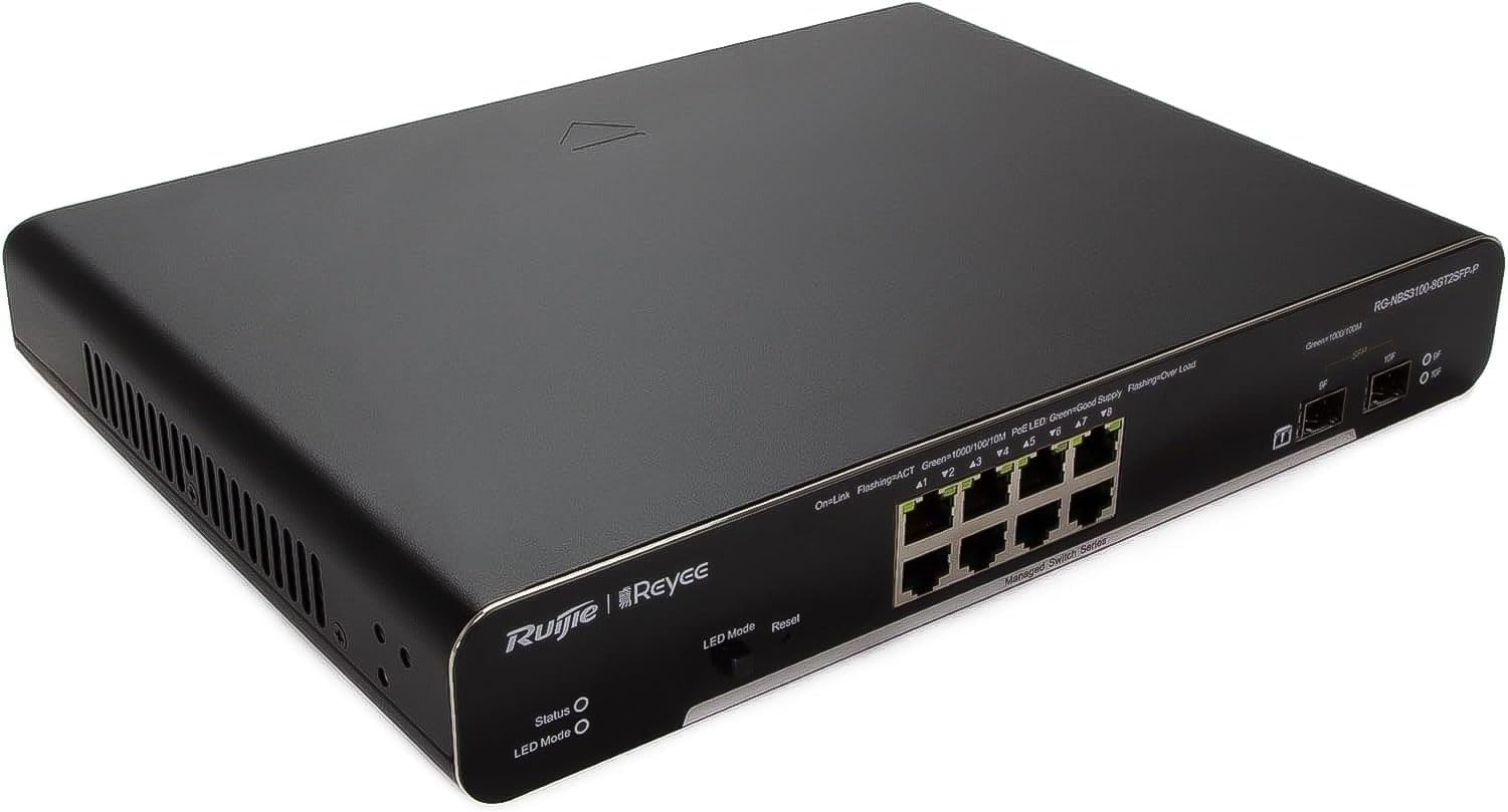 Ruijie Reyee RG-NBS3100-8GT2SFP-P 10 Port Gigabit Yönetilebilir PoE Switch