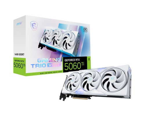 MSI GeForce RTX 5060 TI 16G GAMING TRIO OC WHITE 16GB GDDR7 128Bit DLSS 4 Gaming (Oyuncu) Ekran Kartı