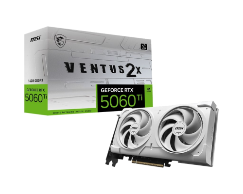MSI GeForce RTX 5060TI 16GB VENTUS 2X WHITE PLUS 16GB GDDR7 128Bit DX12 Gaming (Oyuncu) Ekran Kartı