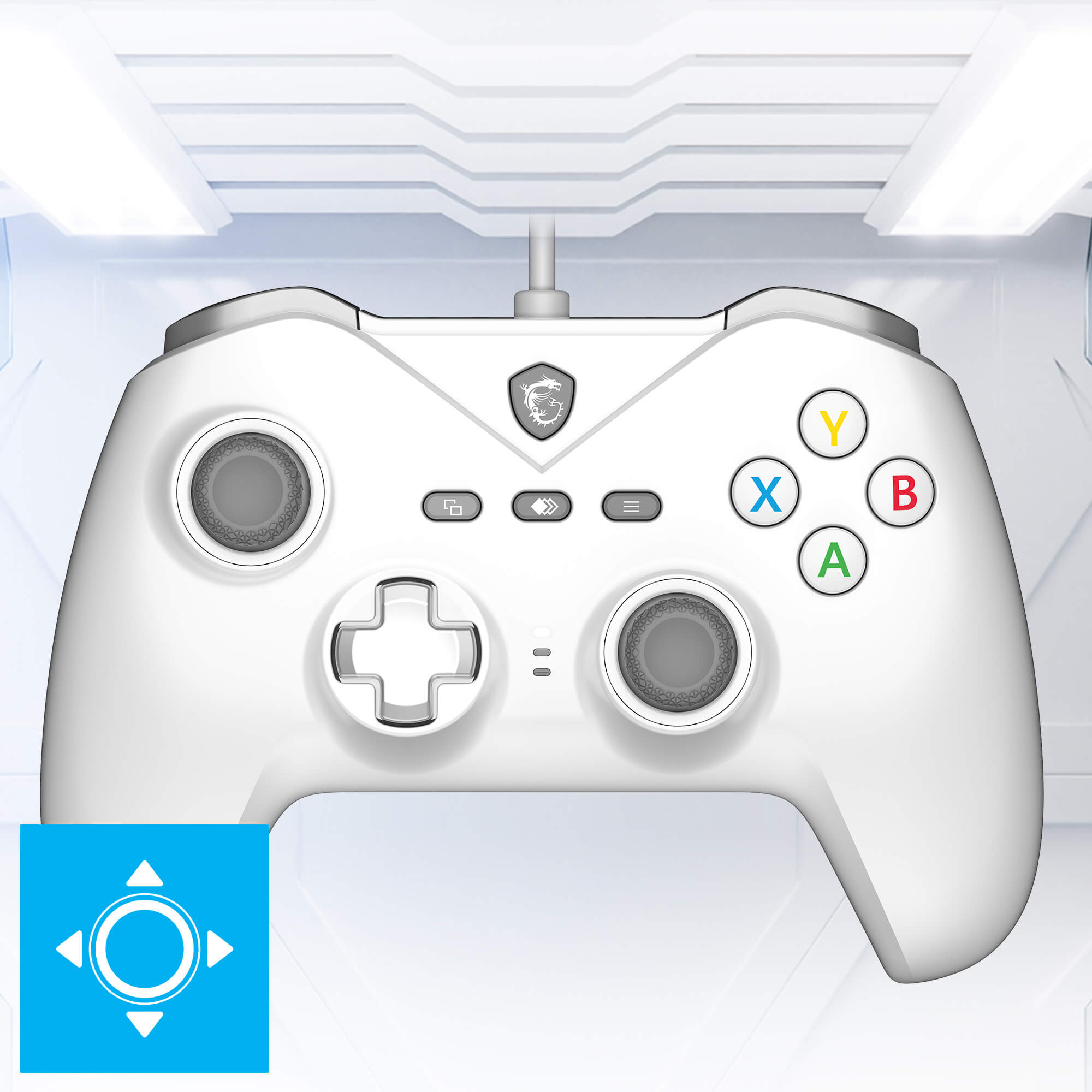 MSI FORCE GC200 White Kablosuz Beyaz Gamepad