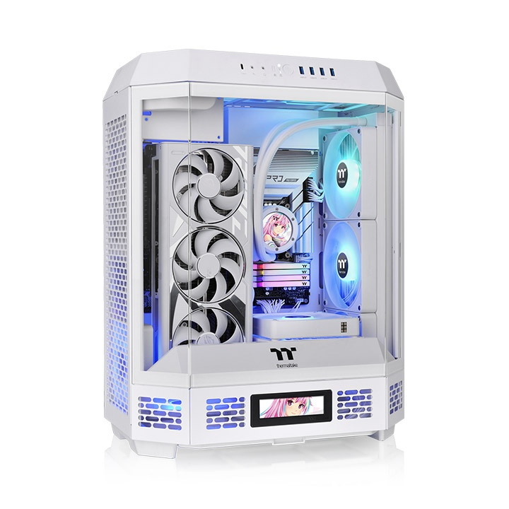 Thermaltake The Tower 600 Snow Temperli Cam USB 3.0 ATX Mid Tower Oyuncu (Gaming) Kasası