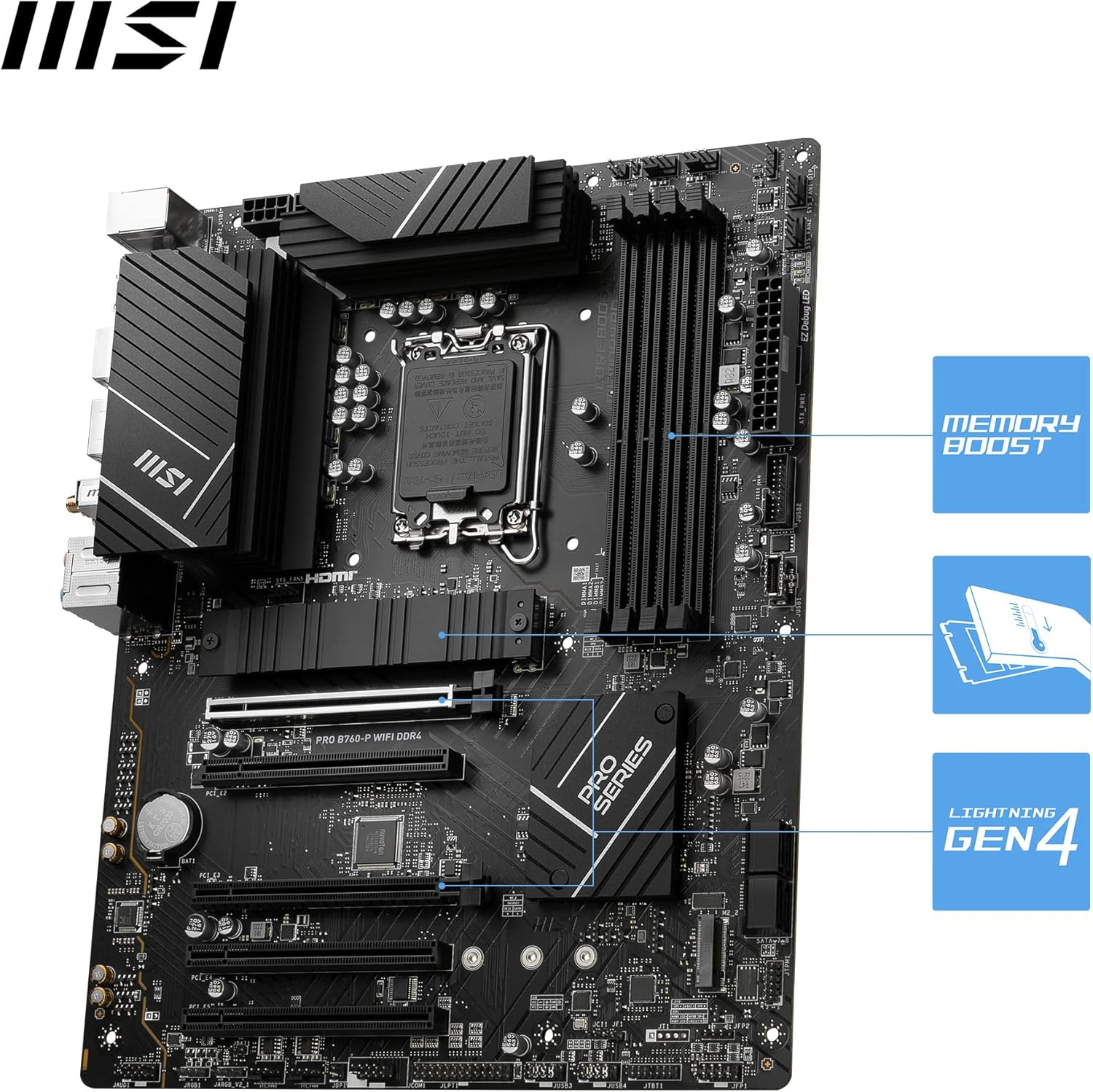 MSI PRO B760-P WIFI DDR4 Gaming Anakart