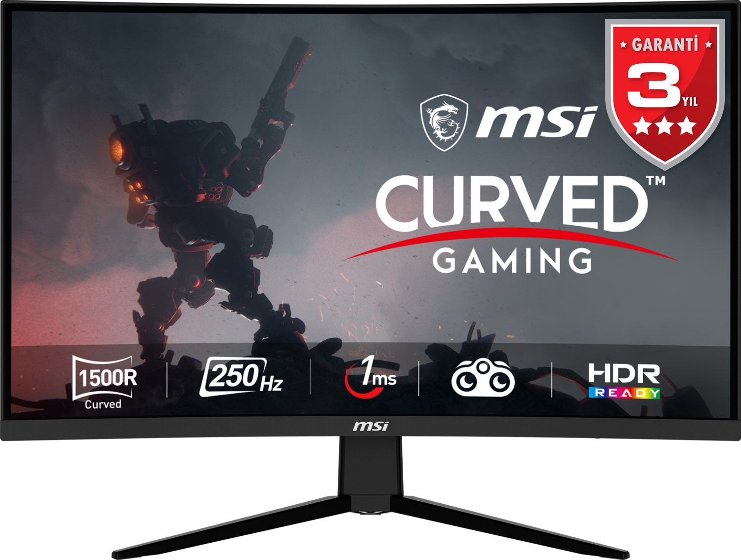 MSI G32C4X 32″ 1ms 250Hz Curved Gaming Monitör
