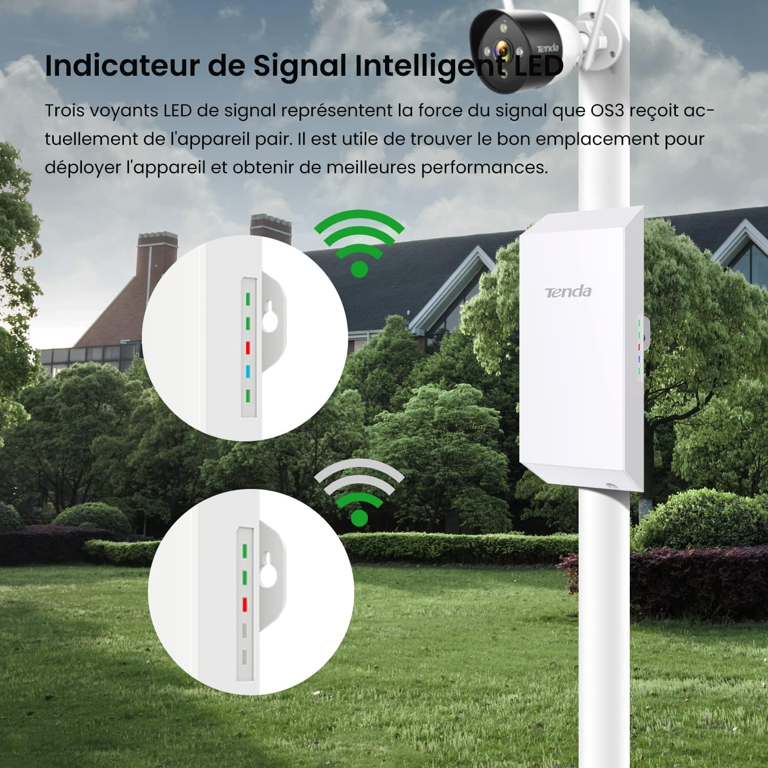 Tenda O3 WIFI-N 150Mbps Dış Mekan 5km Access Point