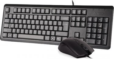 A4 Tech KR-9276 USB TR Q Siyah Klavye+ Optik Mouse