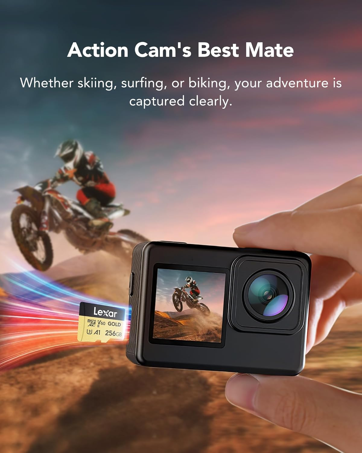 Lexar 256GB LMSGOLD256G-BNNNG Gold MicroSDXC UHS-II 280/180MB/s MicroSD Hafıza Kartı