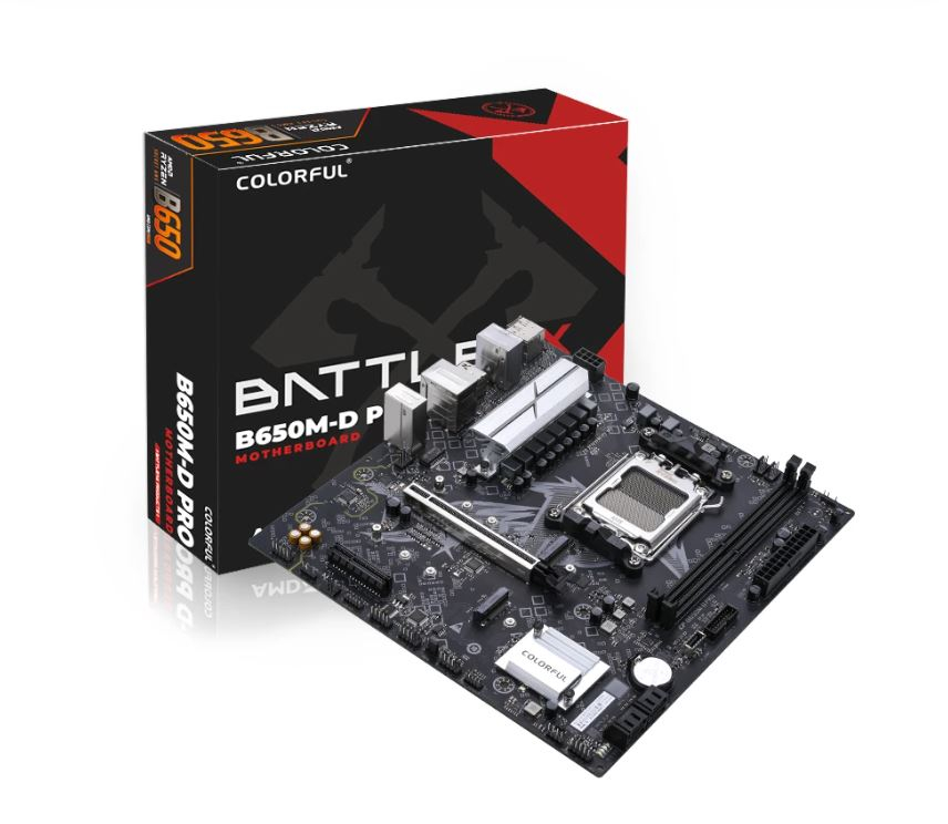 COLORFUL BATTLE-AX B650M-D PRO V14 DDR5 7600Mhz mATX AM5 Gaming Anakart