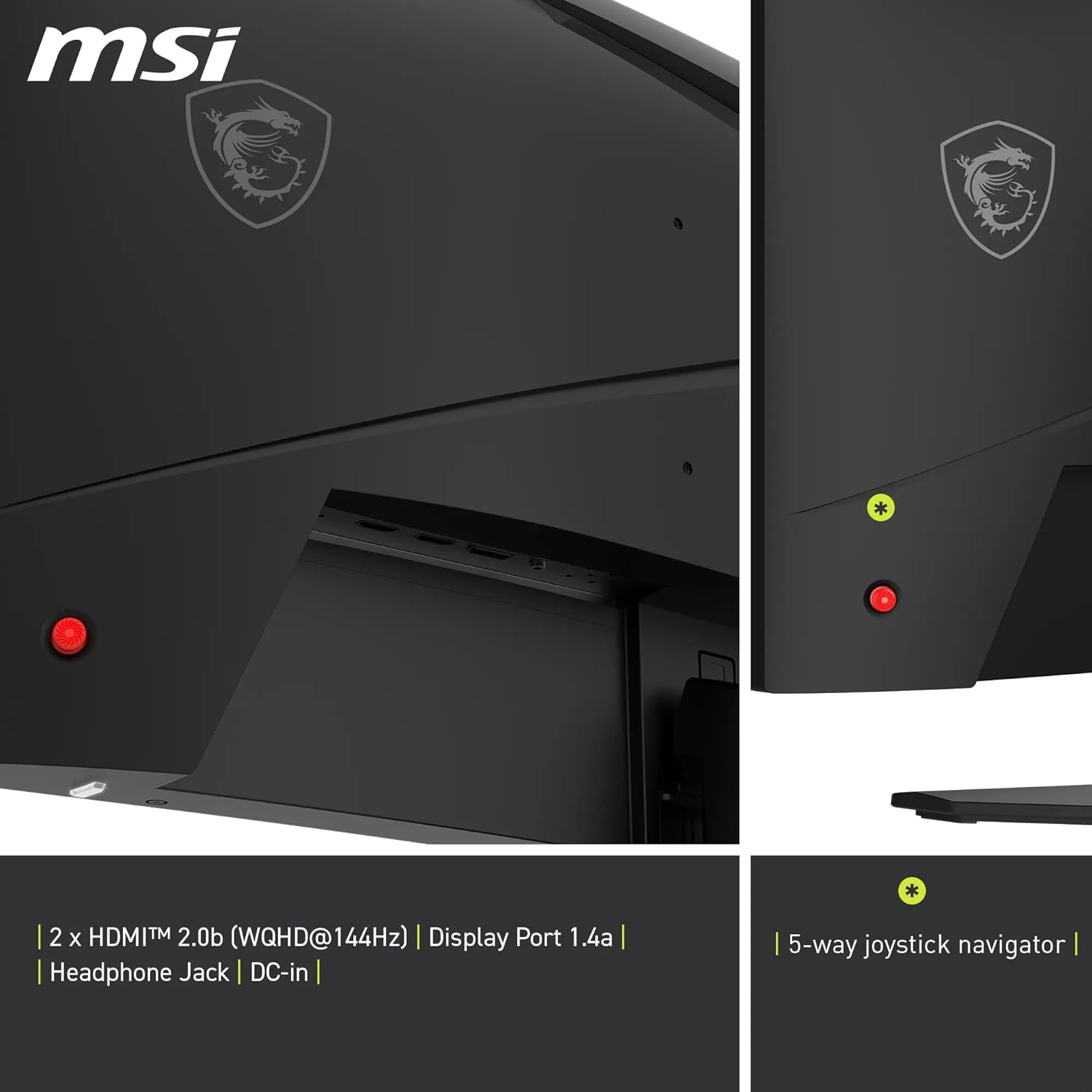 MSI MAG 27″ 275CQF E18 2560x1440 (WQHD) Curved 1500R Rapid VA 180Hz 0.5Ms FreeSync Gaming Monitör