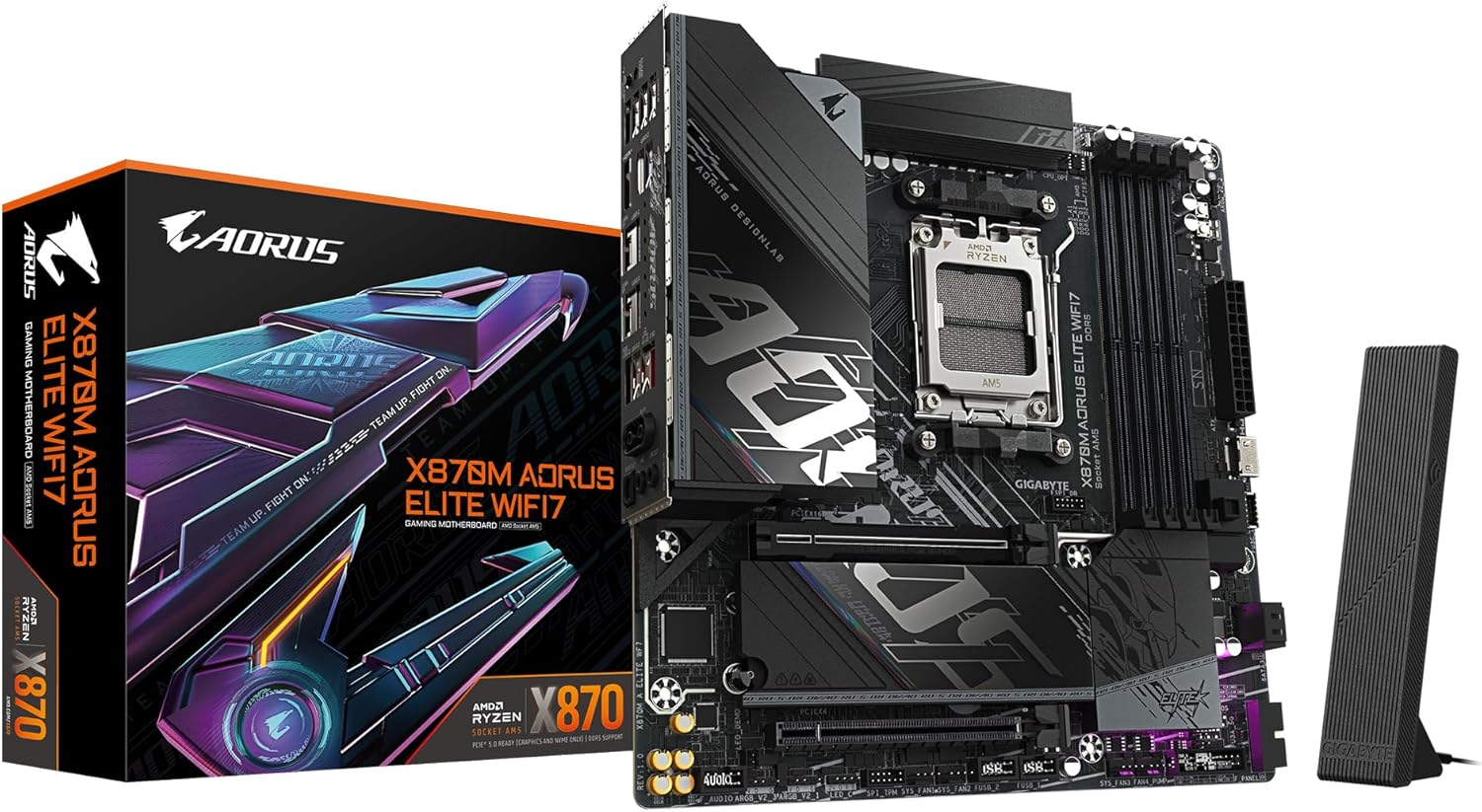 Gigabyte X870M AORUS ELITE WIFI-7 AM5 DDR5 8200MHz (OC) mATX Gaming Anakart