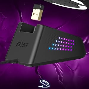 MSI Versa Pro Wireless + Mouse Dock Pro Gaming (Oyuncu) Mouse