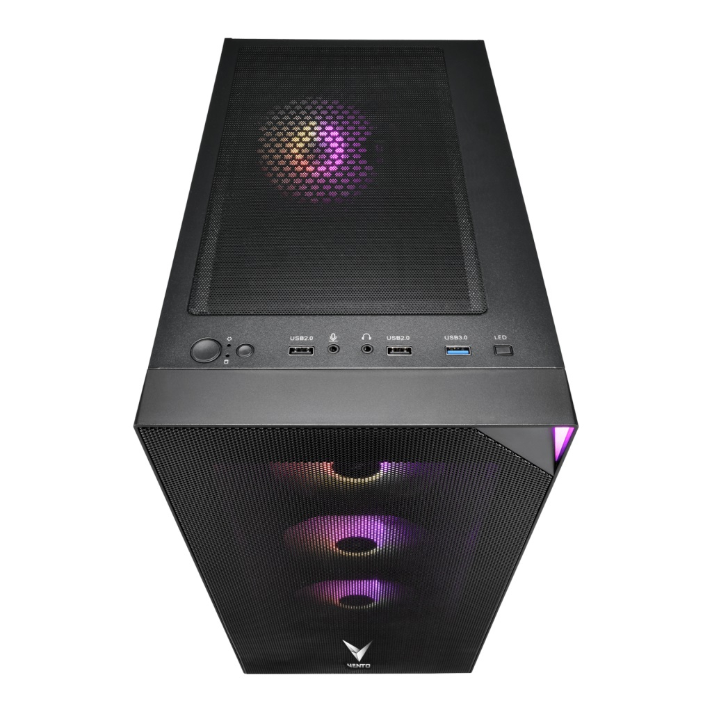 VENTO FSP VG3400S 750W 80+ 4x120mm RGB Fan Temperli Cam USB 3.0 Mesh ATX Gaming Kasa