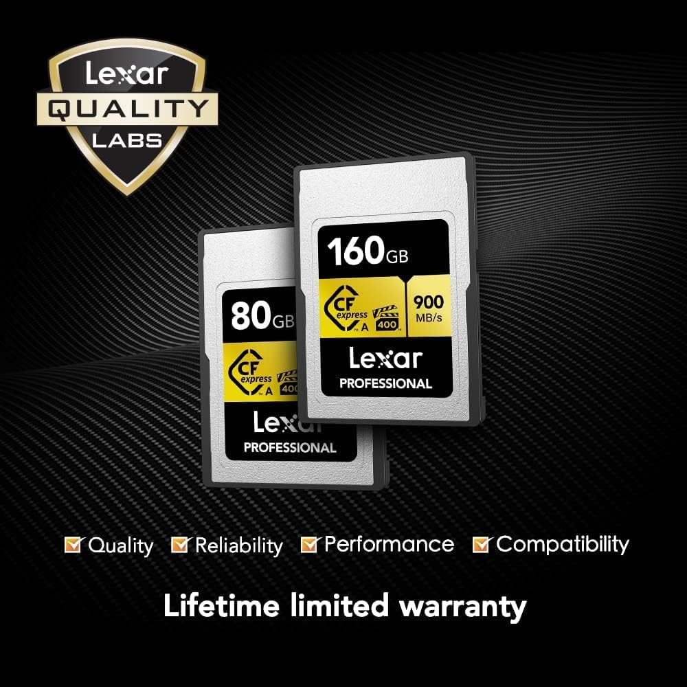 Lexar 160GB LCAGOLD160G-RNENG CF-EXP Professioanl 900/800MB/s SD Hafıza Kartı