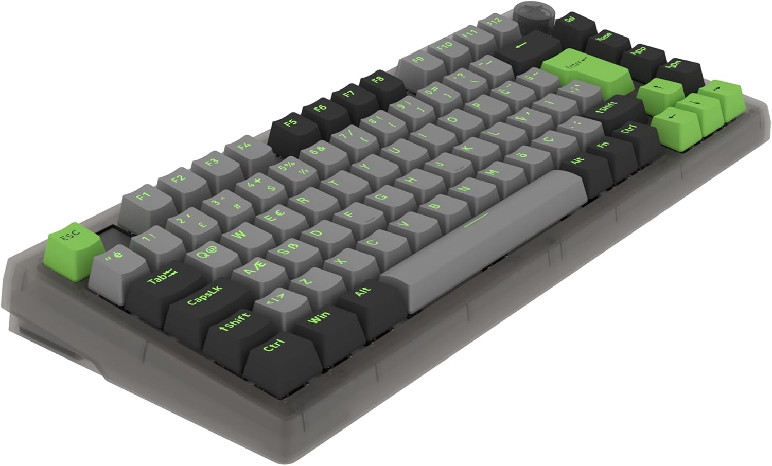 Hawk Gaming HK610 Gateron Switch RGB LCD Tri-Mode Kablosuz/Bluetooth %75 Gaming Klavye