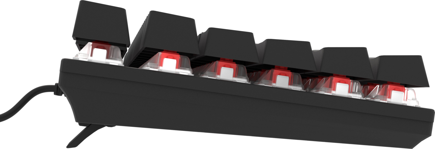 Hawk Gaming HK410M Mekanik Mavi Switch 19 Mod RGB Kablolu Siyah TKL Türkçe Gaming Klavye