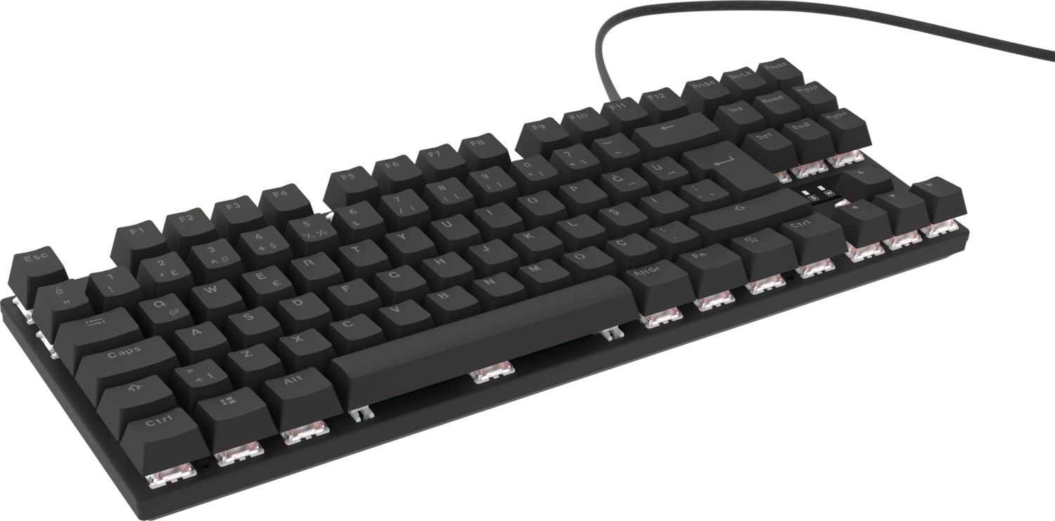Hawk Gaming HK410M Mekanik Mavi Switch 19 Mod RGB Kablolu Siyah TKL Türkçe Gaming Klavye