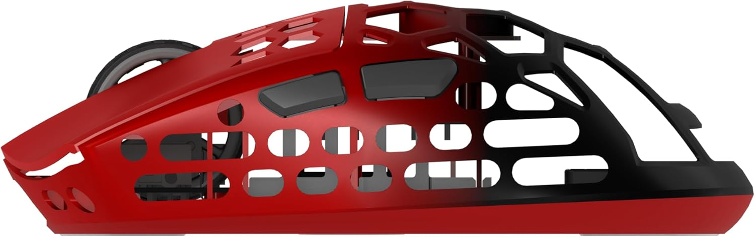 Hawk Gaming HM620 8K Hz 30000 DPI Tri-Mode Kablosuz/Bluetooth Siyah Kırmızı Gaming Mouse