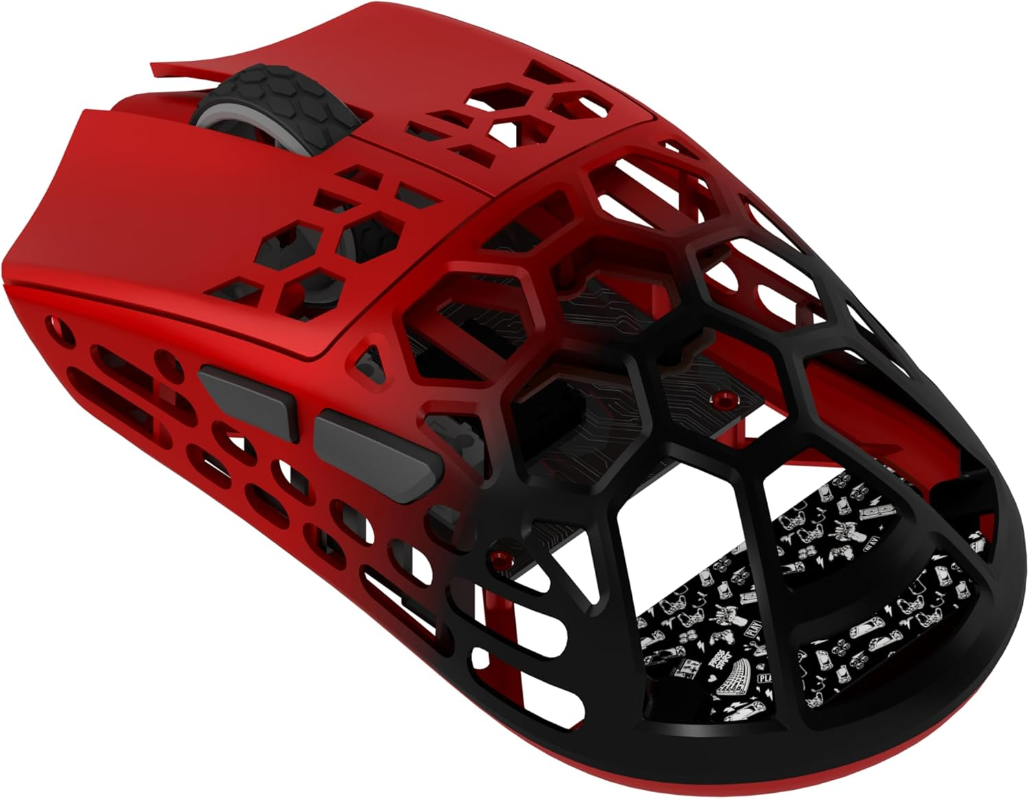 Hawk Gaming HM620 8K Hz 30000 DPI Tri-Mode Kablosuz/Bluetooth Siyah Kırmızı Gaming Mouse