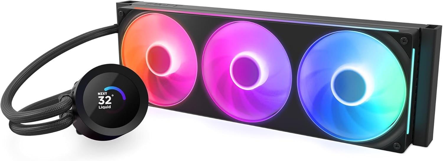 NZXT Kraken Plus 360mm RGB RL-KR360-B2 Siyah İşlemci Sıvı Soğutucu