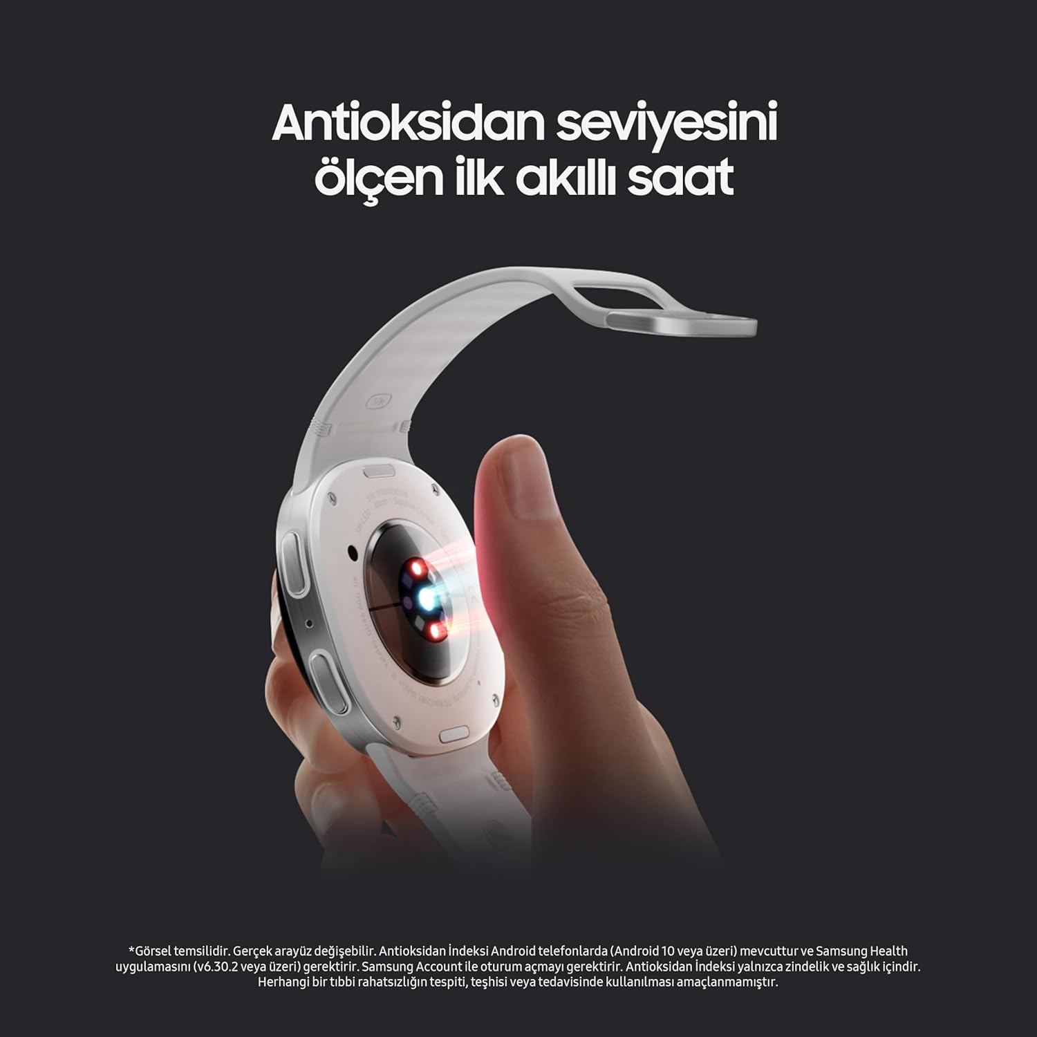 Samsung Galaxy Watch 8 44mm Gümüş Akıllı Saat