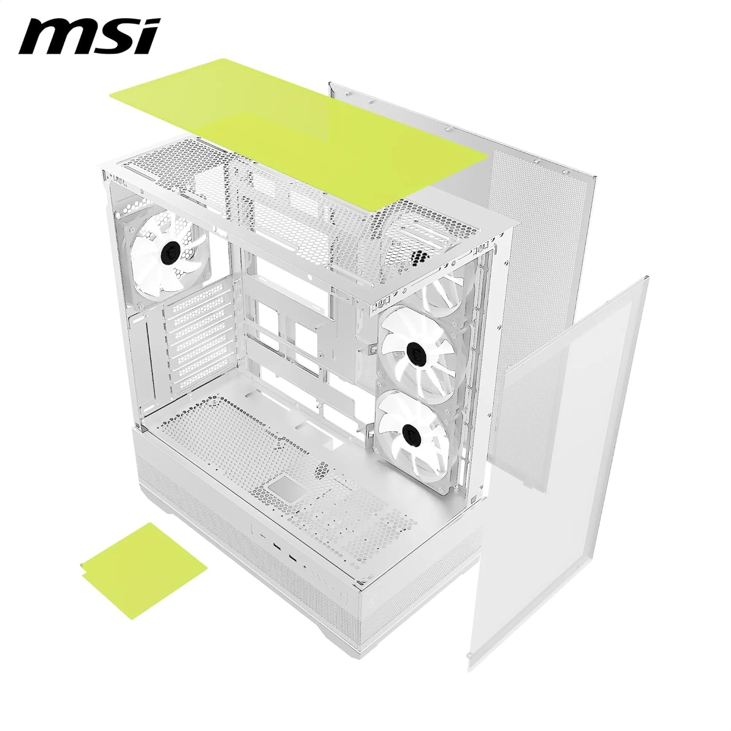 MSI MPG PANO 110R PZ White 4x ARGB Fan USB 3.2 ATX Tower Gaming (Oyuncu) Kasa