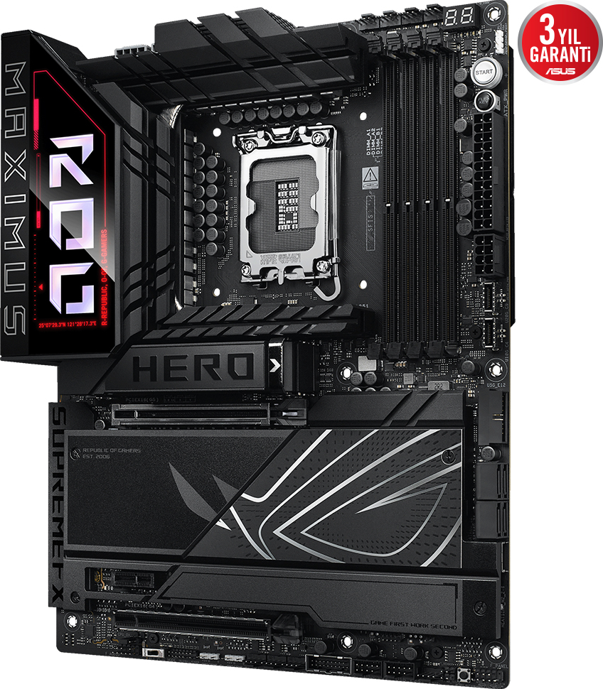 ASUS ROG MAXIMUS Z890 HERO BTF Intel LGA1851 Z890 DDR5 9200MHz(OC) ATX Gaming Anakart