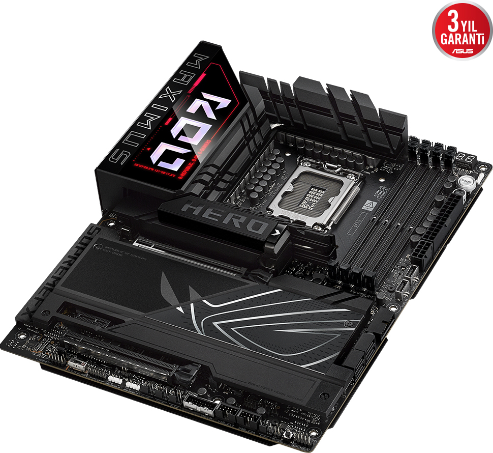 ASUS ROG MAXIMUS Z890 HERO BTF Intel LGA1851 Z890 DDR5 9200MHz(OC) ATX Gaming Anakart