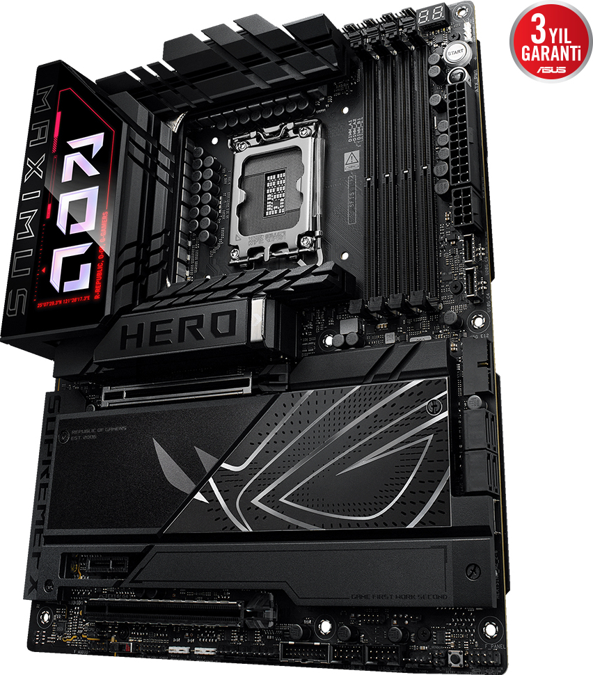 ASUS ROG MAXIMUS Z890 HERO BTF Intel LGA1851 Z890 DDR5 9200MHz(OC) ATX Gaming Anakart