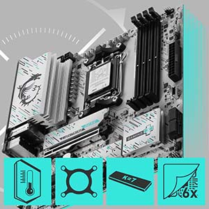 MSI B850M GAMING PLUS WIFI DDR5 AM5 8200(OC)Mhz mATX Gaming Anakart