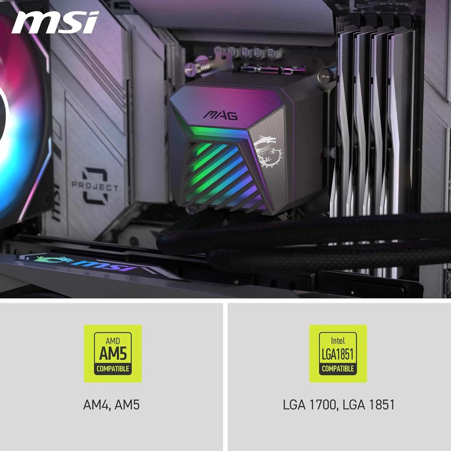 MSI MAG CoreLiquid A15 240mm Siyah İşlemci Sıvı Soğutucu