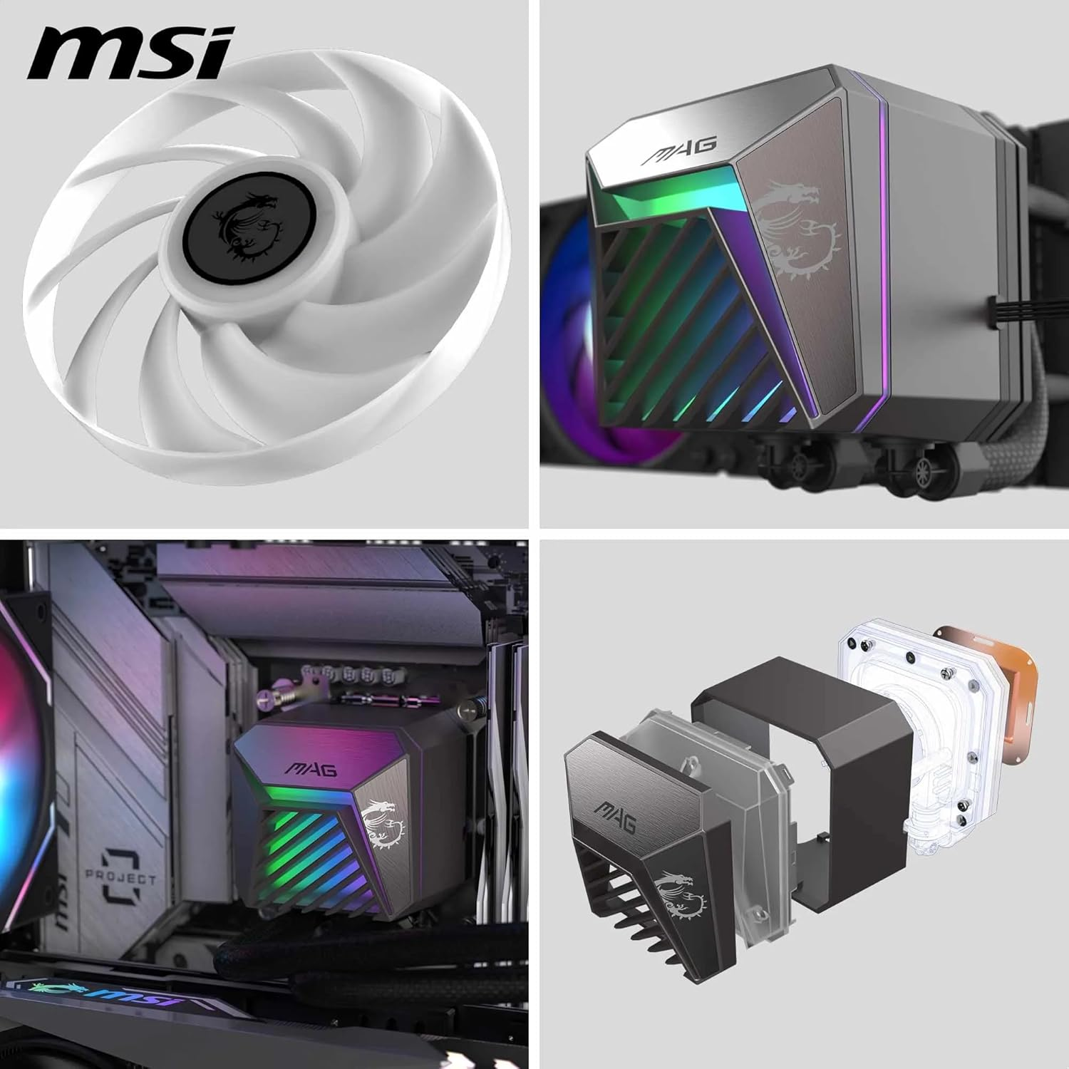 MSI MAG CoreLiquid A15 240mm Siyah İşlemci Sıvı Soğutucu
