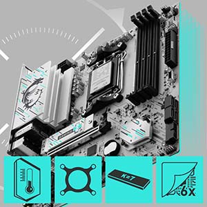 MSI B840M GAMING PLUS WIFI6-E DDR5 AMD B840 AM5 Soket DDR5 8000+(OC)MHz mATX Anakart