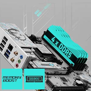 MSI B840M GAMING PLUS WIFI6-E DDR5 AMD B840 AM5 Soket DDR5 8000+(OC)MHz mATX Anakart