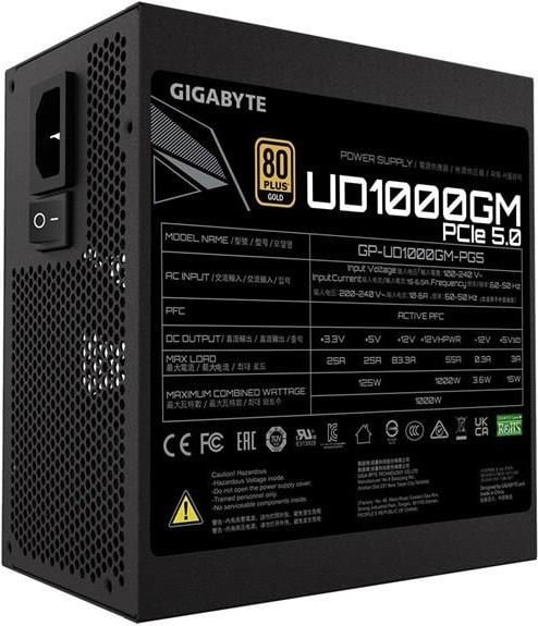 Gigabyte 1000W 80 Plus Gold Full Modüler Power Supply