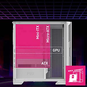 MSI MPG VELOX 300R Airflow PZ White 3x ARGB Fan USB 3.2 ATX Tower Gaming Kasa