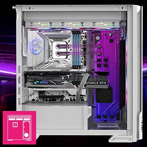 MSI MPG VELOX 300R Airflow PZ White 3x ARGB Fan USB 3.2 ATX Tower Gaming Kasa