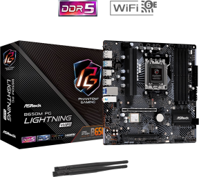 Asrock B650M PG Lightning WiFi 90-MXBK2-A0UAYZ AMD B650 Soket AM5 DDR5 7200(OC)MHz mATX Gaming (Oyuncu) Anakart