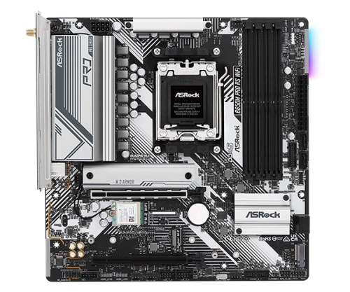 Asrock B650M Pro RS WiFi  AMD B650 Soket AM5 DDR5 7200(OC)MHz mATX Gaming (Oyuncu) Anakart